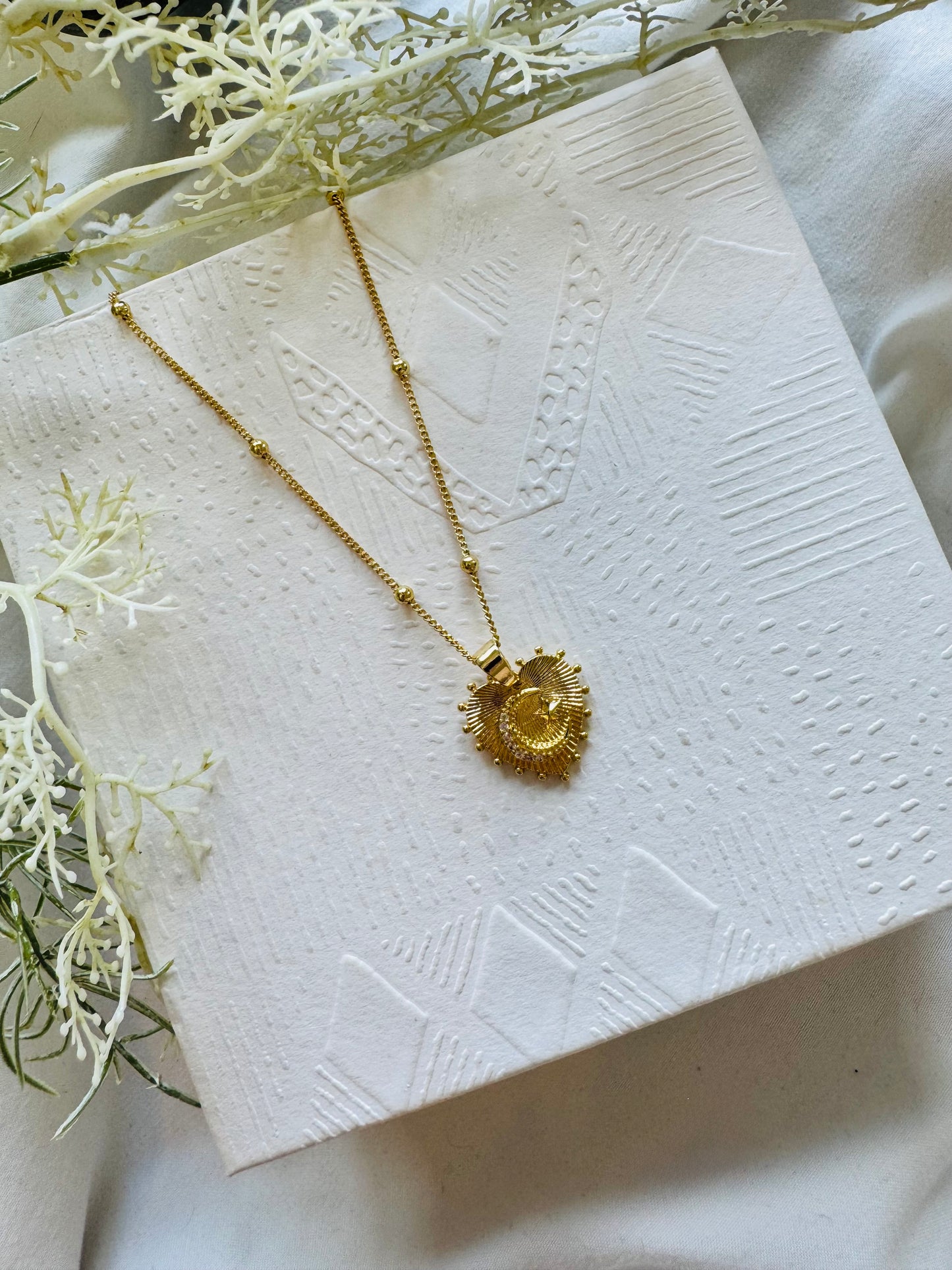 All My Stars and Moons - Sacred Heart Necklace
