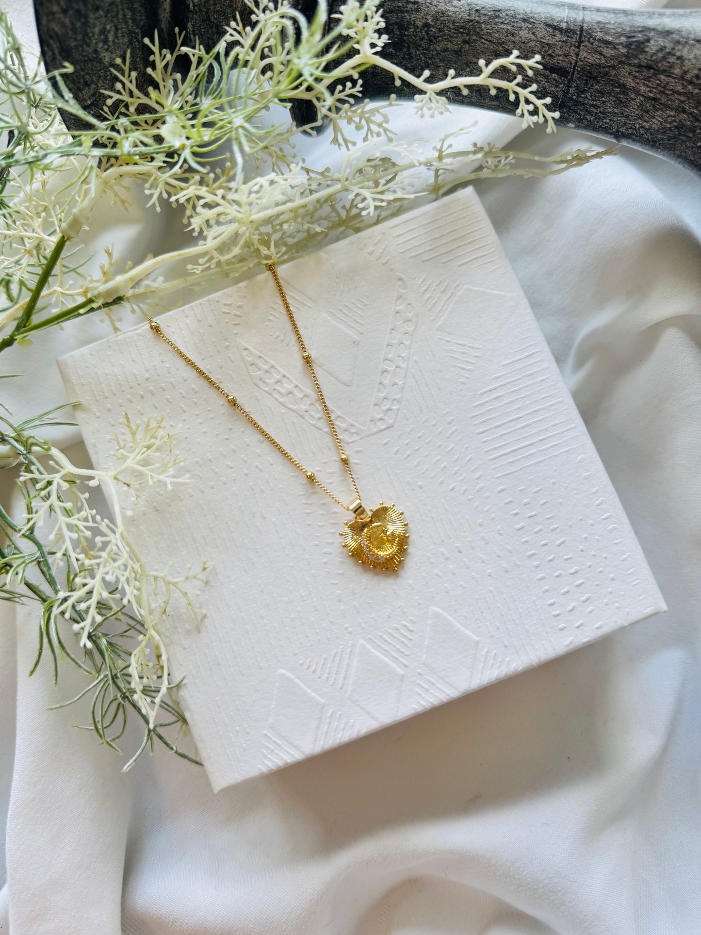 All My Stars and Moons - Sacred Heart Necklace