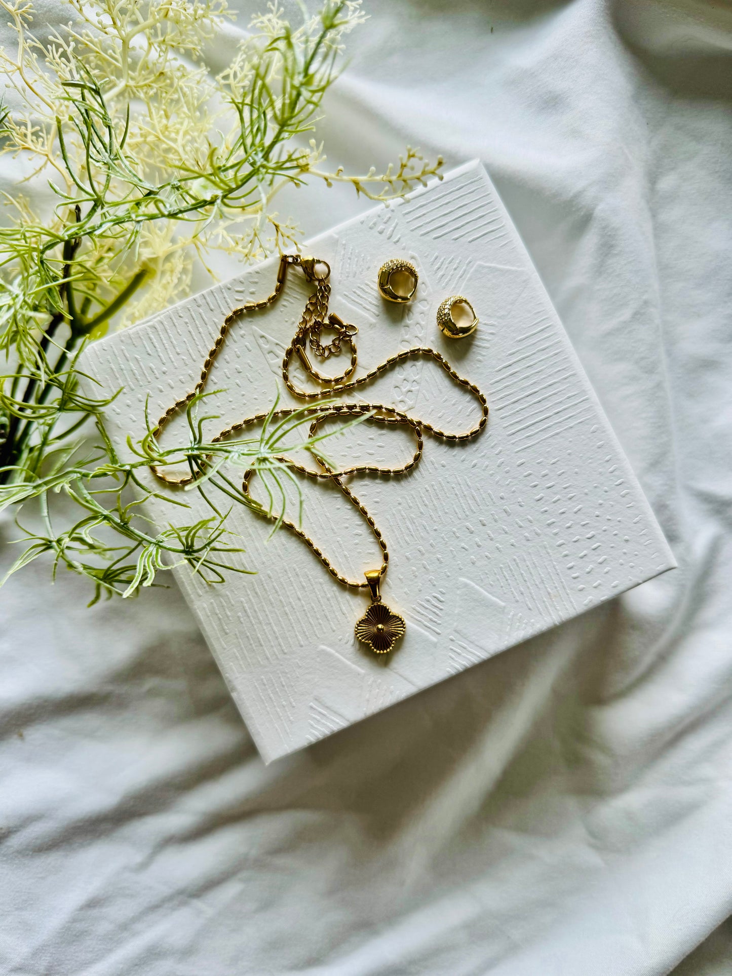 Clover Initial Necklace