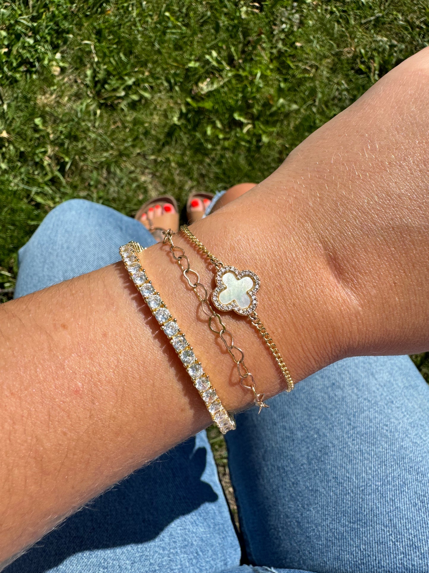Game, Set, Match Tennis Bracelet