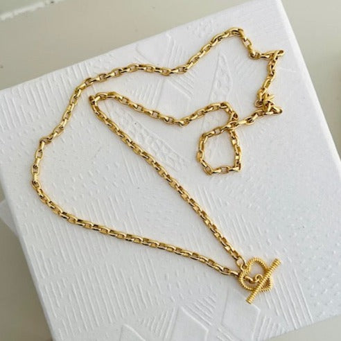 Je T'aime Mini PaperClip Necklace